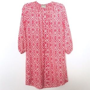 Anthropologie Maeve Ikat Frequencies Shirtdress S